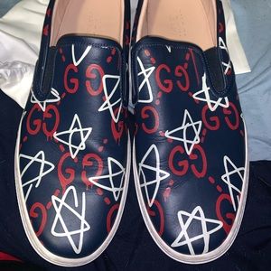 Gucci Mens Ghost slip on shoes